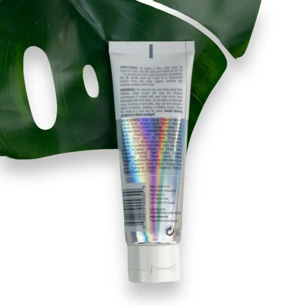 🆕 Masque Bar Silver Holographic Foil Peel Off Skincare Mask